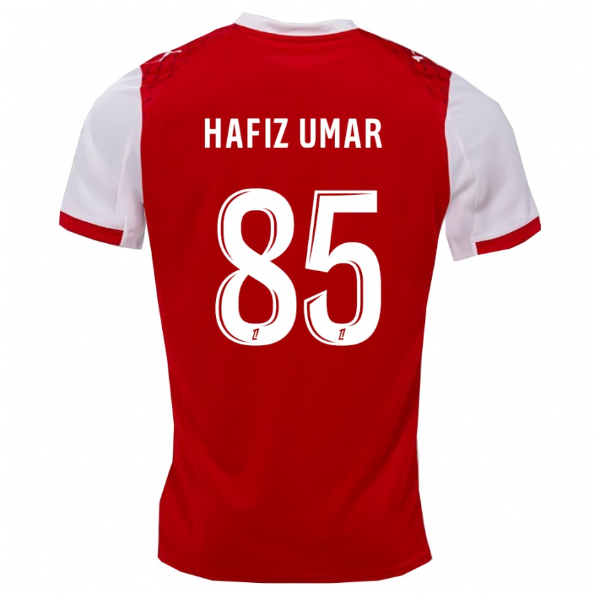 ילדים Ibrahim Hafiz Umar #85 אדום לבן ג'רזי ביתית 2025/26 חולצה קצרה