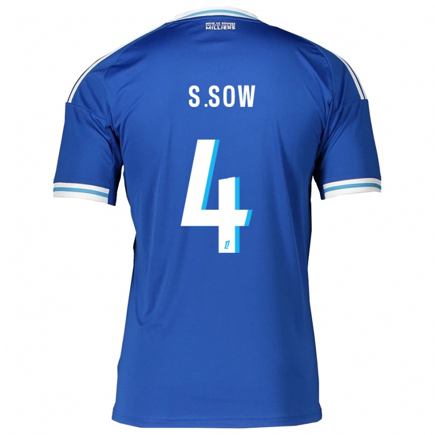 ילדים סיידו סו #4 כחול לבן ג'רזי ביתית 2025/26 חולצה קצרה