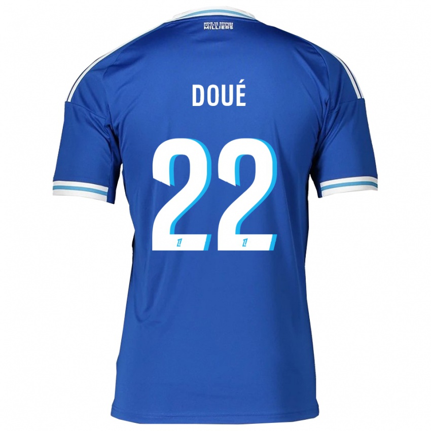 ילדים גלה דואי #22 כחול לבן ג'רזי ביתית 2025/26 חולצה קצרה