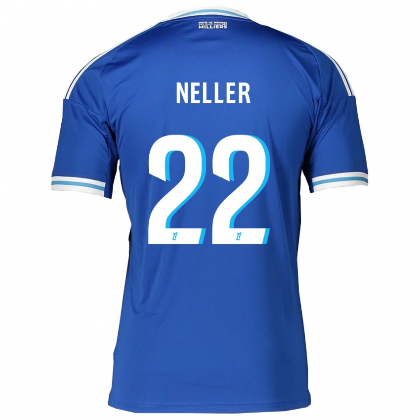 ילדים קלואי נלר #22 כחול לבן ג'רזי ביתית 2025/26 חולצה קצרה