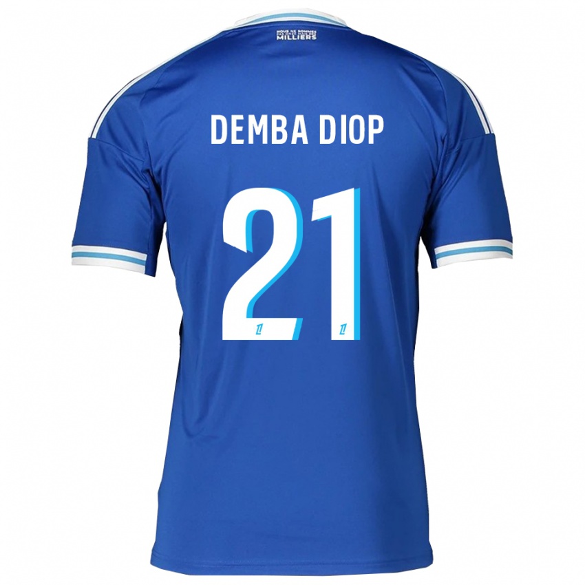 ילדים פאפה דיופ #21 כחול לבן ג'רזי ביתית 2025/26 חולצה קצרה