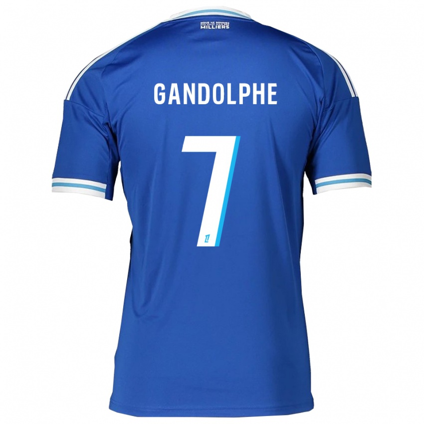 ילדים אדריאן גנדולף #7 כחול לבן ג'רזי ביתית 2025/26 חולצה קצרה