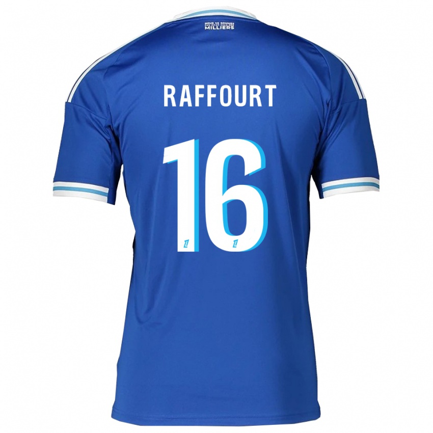 ילדים Timéo Raffourt #16 כחול לבן ג'רזי ביתית 2025/26 חולצה קצרה