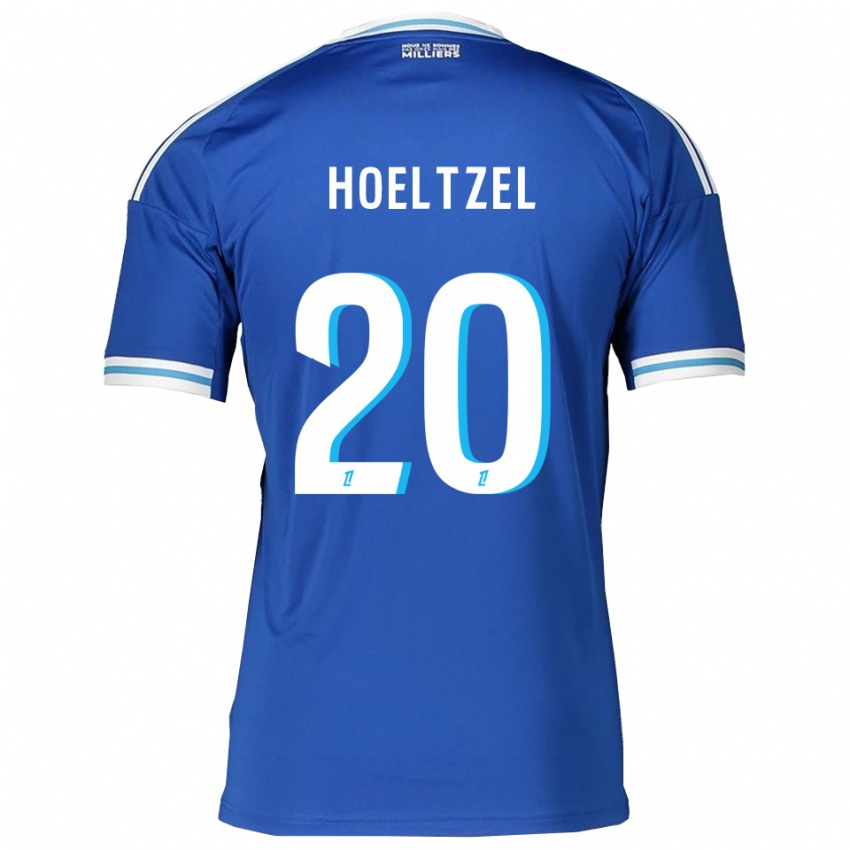 ילדים Mégane Hoeltzel #20 כחול לבן ג'רזי ביתית 2025/26 חולצה קצרה