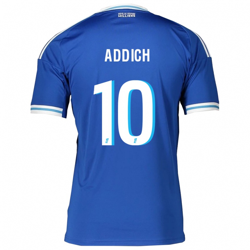 ילדים Yanis Addich #10 כחול לבן ג'רזי ביתית 2025/26 חולצה קצרה