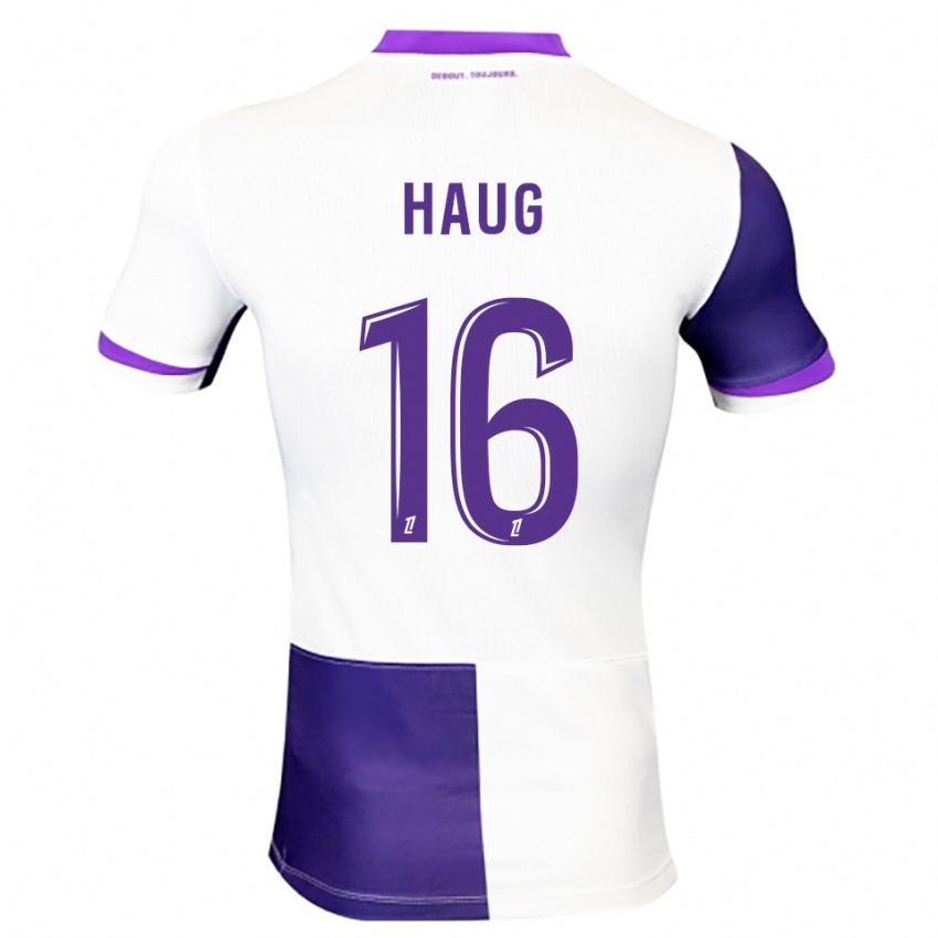 ילדים קייטיל האוג #16 סגול לבן ג'רזי ביתית 2025/26 חולצה קצרה