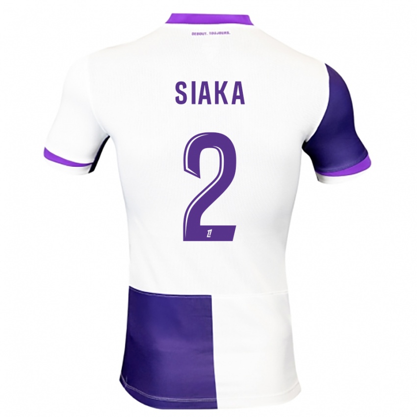 ילדים Nazihary Siaka #2 סגול לבן ג'רזי ביתית 2025/26 חולצה קצרה