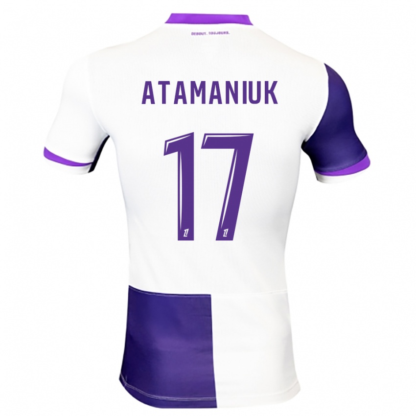ילדים אלכסנדרה אטמניוק #17 סגול לבן ג'רזי ביתית 2025/26 חולצה קצרה