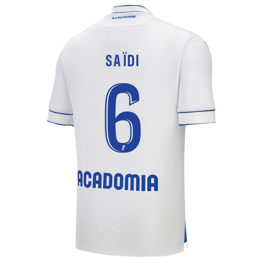 ילדים אלייס סעידי #6 לבן כחול ג'רזי ביתית 2025/26 חולצה קצרה