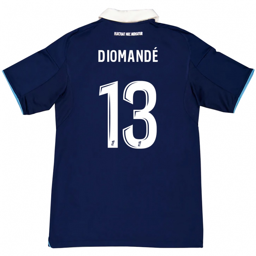 ילדים Vassancy Diomandé #13 כחול כהה לבן ג'רזי ביתית 2025/26 חולצה קצרה