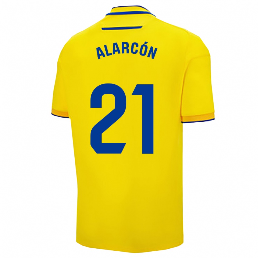 ילדים תומאס אלרקון #21 צהוב נייבי ג'רזי ביתית 2025/26 חולצה קצרה