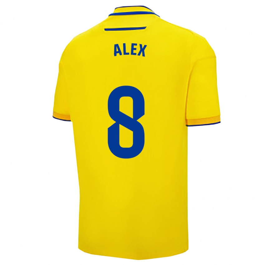 ילדים אלכס פרננדס #8 צהוב נייבי ג'רזי ביתית 2025/26 חולצה קצרה