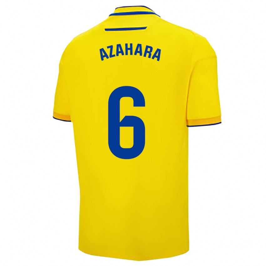 ילדים פריחת התפוז #6 צהוב נייבי ג'רזי ביתית 2025/26 חולצה קצרה