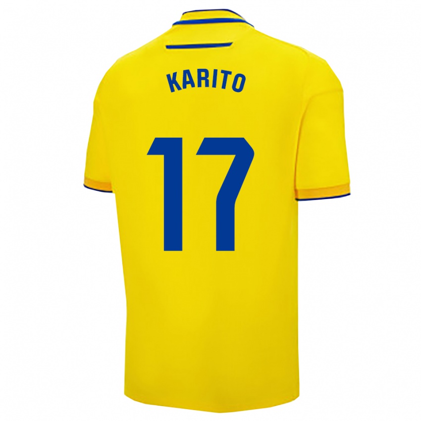 ילדים קרולינה דה לוס סנטוס מלאדו #17 צהוב נייבי ג'רזי ביתית 2025/26 חולצה קצרה