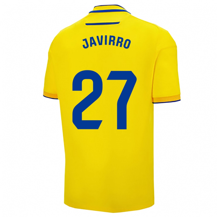 ילדים Javirro #27 צהוב נייבי ג'רזי ביתית 2025/26 חולצה קצרה