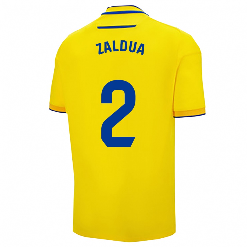 ילדים יוסבה סאלדואה #2 צהוב נייבי ג'רזי ביתית 2025/26 חולצה קצרה