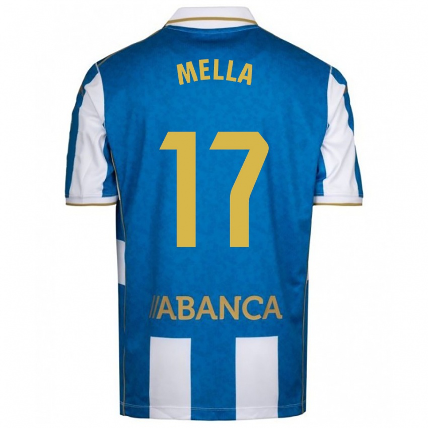 ילדים דויד מייה #17 לבן כחול ג'רזי ביתית 2025/26 חולצה קצרה