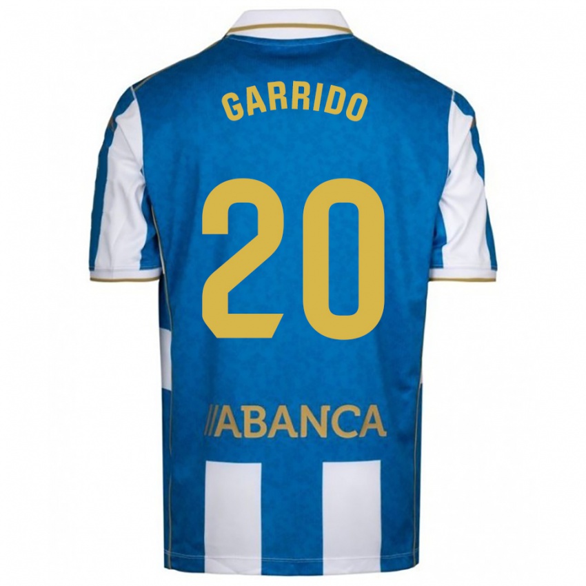 ילדים חיימה גארידו #20 לבן כחול ג'רזי ביתית 2025/26 חולצה קצרה