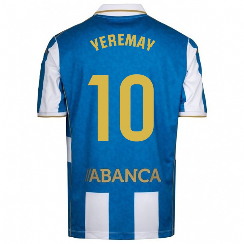 ילדים Yeremay Hernández #10 לבן כחול ג'רזי ביתית 2025/26 חולצה קצרה