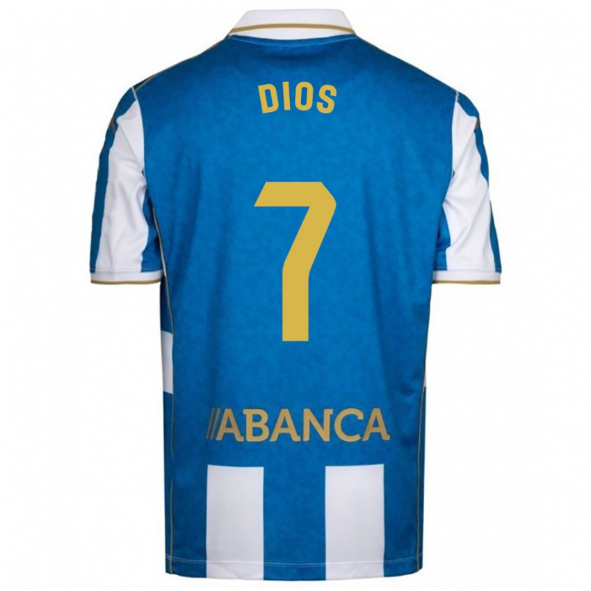 ילדים אווה דיוס נייטו #7 לבן כחול ג'רזי ביתית 2025/26 חולצה קצרה