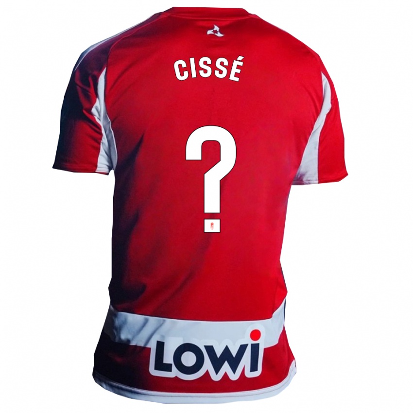 ילדים Fafanding Cissé #0 אדום לבן ג'רזי ביתית 2025/26 חולצה קצרה