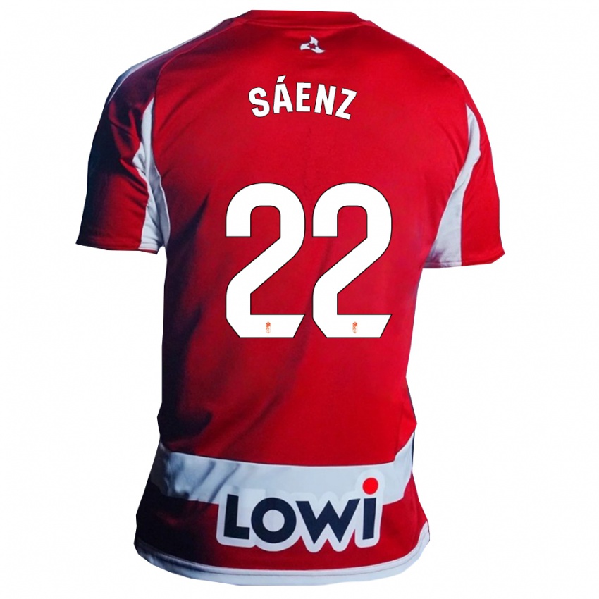 ילדים פבלו סאנס #22 אדום לבן ג'רזי ביתית 2025/26 חולצה קצרה