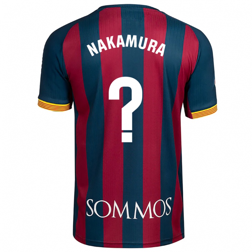 ילדים טוגו נקמורה #0 כחול נייבי אדום ג'רזי ביתית 2025/26 חולצה קצרה