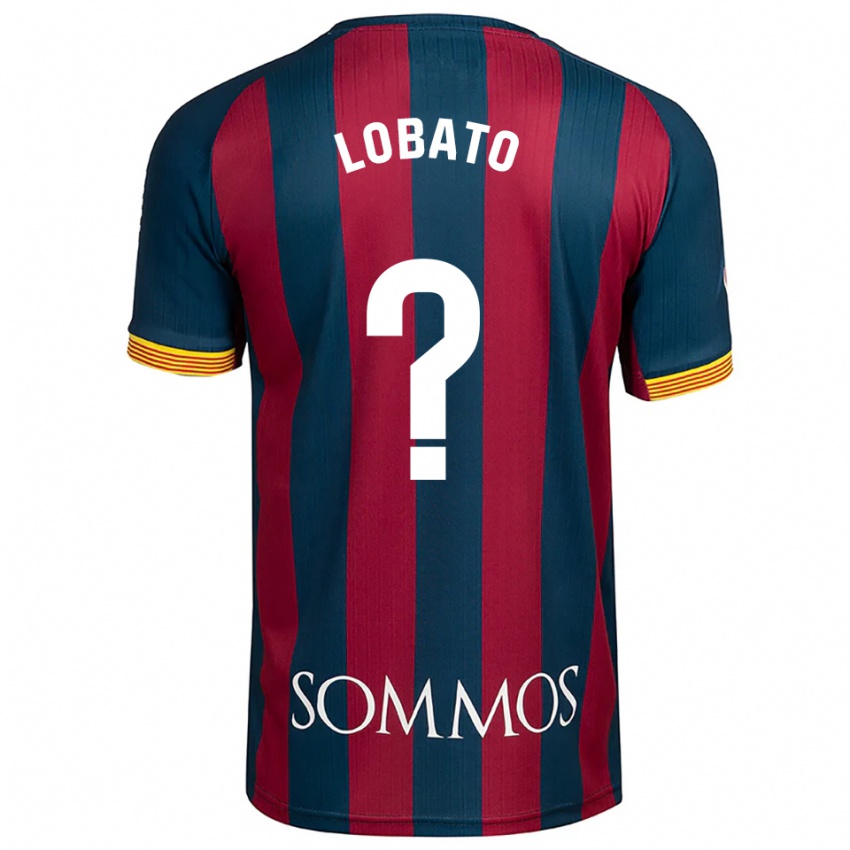 ילדים Guille Lobato #0 כחול נייבי אדום ג'רזי ביתית 2025/26 חולצה קצרה