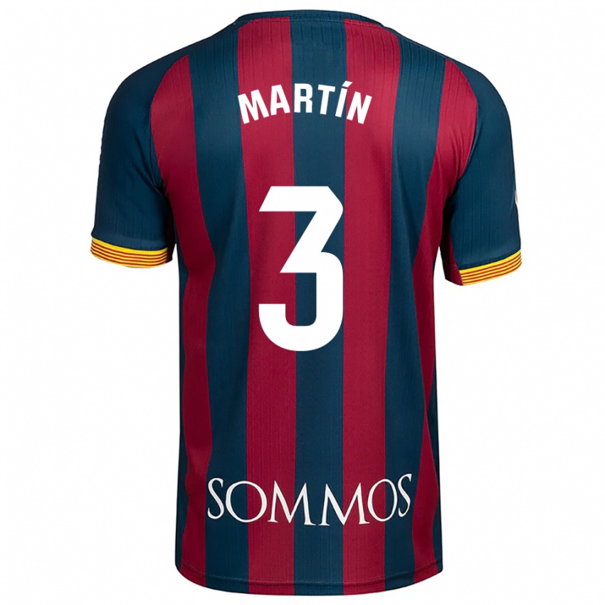 ילדים Jordi Martín #3 כחול נייבי אדום ג'רזי ביתית 2025/26 חולצה קצרה