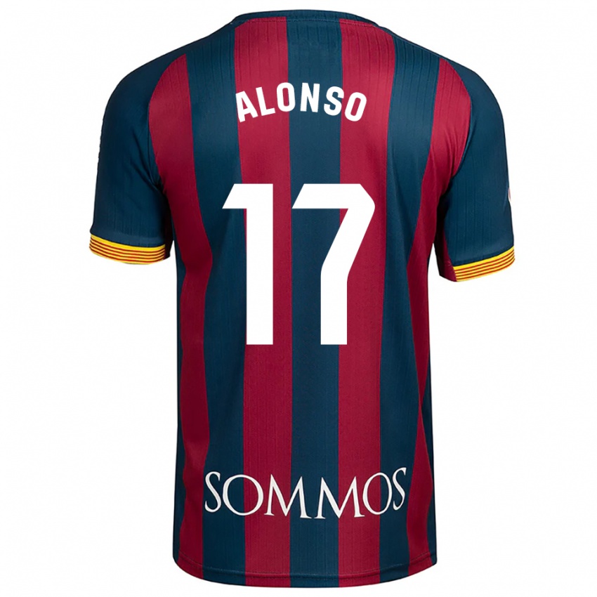 ילדים Julio Alonso #17 כחול נייבי אדום ג'רזי ביתית 2025/26 חולצה קצרה