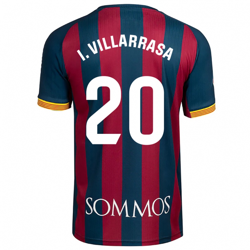 ילדים איגנאסי וילרסה #20 כחול נייבי אדום ג'רזי ביתית 2025/26 חולצה קצרה