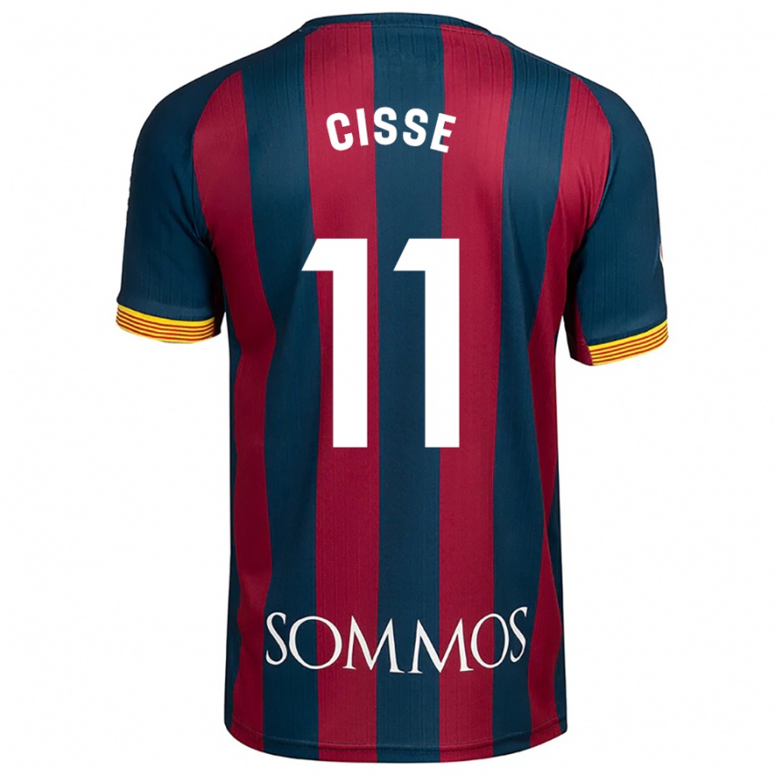 ילדים בקארי סיסה #11 כחול נייבי אדום ג'רזי ביתית 2025/26 חולצה קצרה