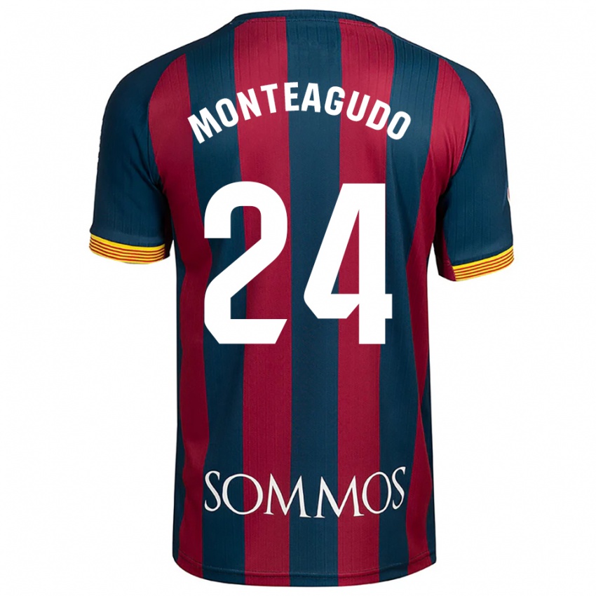ילדים מיגל מונטאגודו #24 כחול נייבי אדום ג'רזי ביתית 2025/26 חולצה קצרה