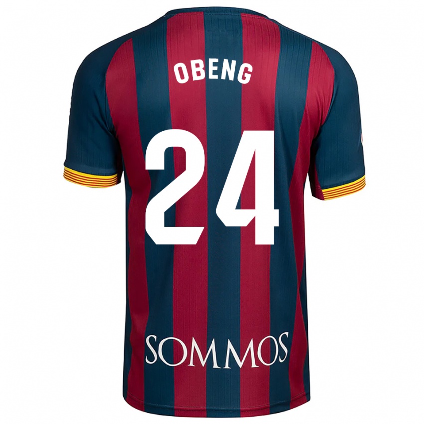 ילדים סמואל אובנג #24 כחול נייבי אדום ג'רזי ביתית 2025/26 חולצה קצרה