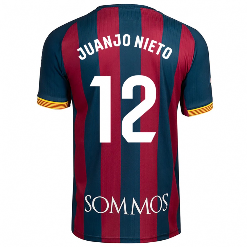 ילדים חואנחו נייטו #12 כחול נייבי אדום ג'רזי ביתית 2025/26 חולצה קצרה