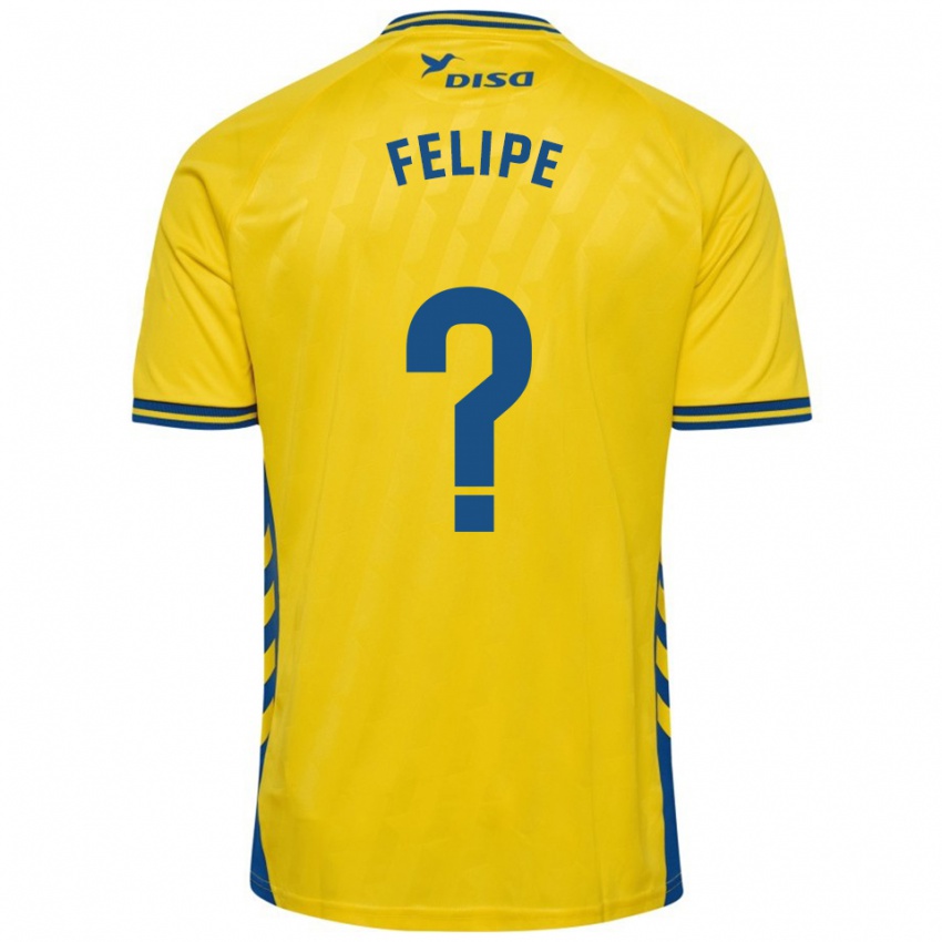 ילדים Amai Felipe #0 צהוב כחול ג'רזי ביתית 2025/26 חולצה קצרה