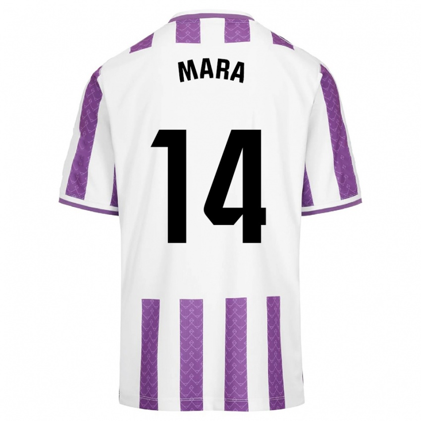 ילדים Mara Martínez Fuertes #14 סגול לבן ג'רזי ביתית 2025/26 חולצה קצרה