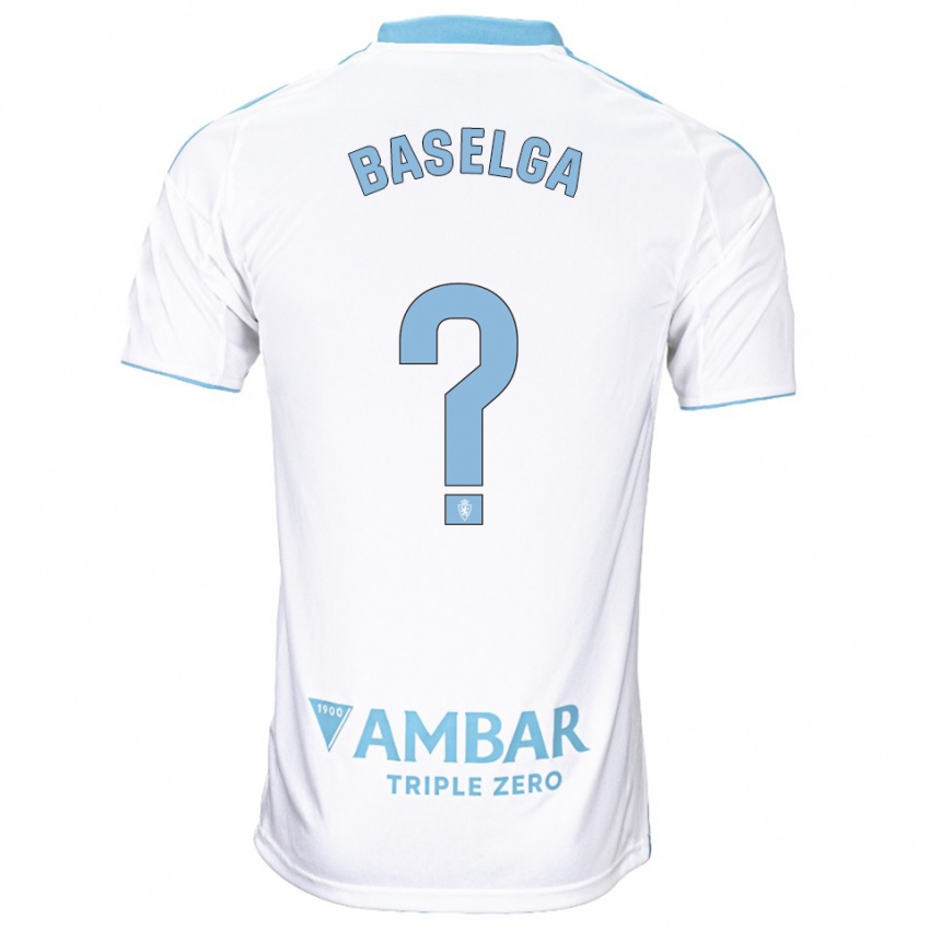 ילדים מרקוס באסלגה #0 לבן תכלת ג'רזי ביתית 2025/26 חולצה קצרה