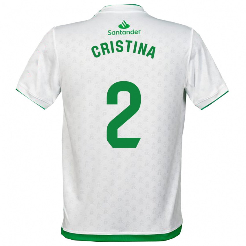 ילדים Cristina Muñoz García #2 ירוק לבן ג'רזי ביתית 2025/26 חולצה קצרה
