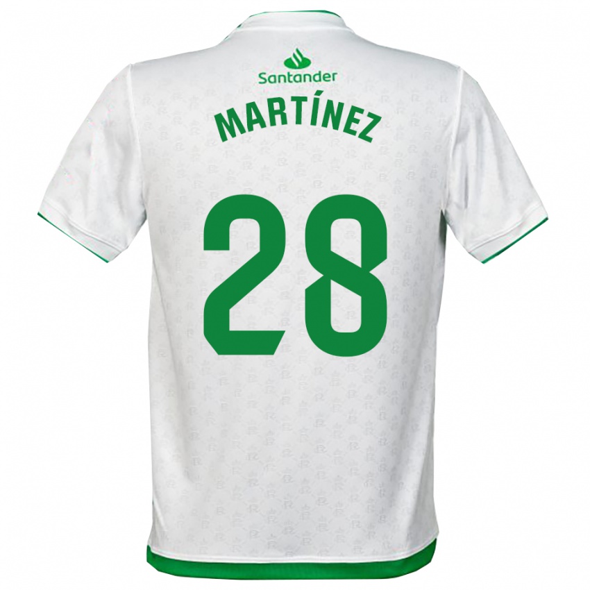 ילדים Sergio Martínez #28 ירוק לבן ג'רזי ביתית 2025/26 חולצה קצרה