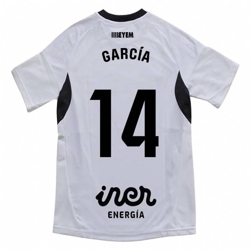 ילדים Jon García #14 לבן סגול ג'רזי ביתית 2025/26 חולצה קצרה