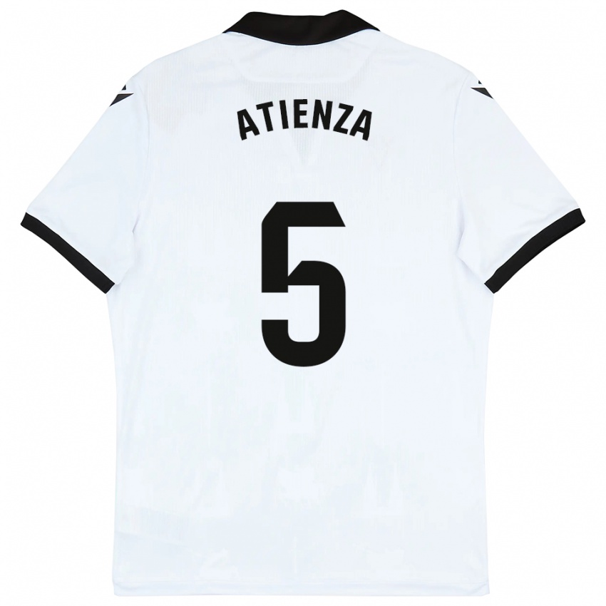 ילדים מיגל אטיאנסה #5 לבן שחור ג'רזי ביתית 2025/26 חולצה קצרה