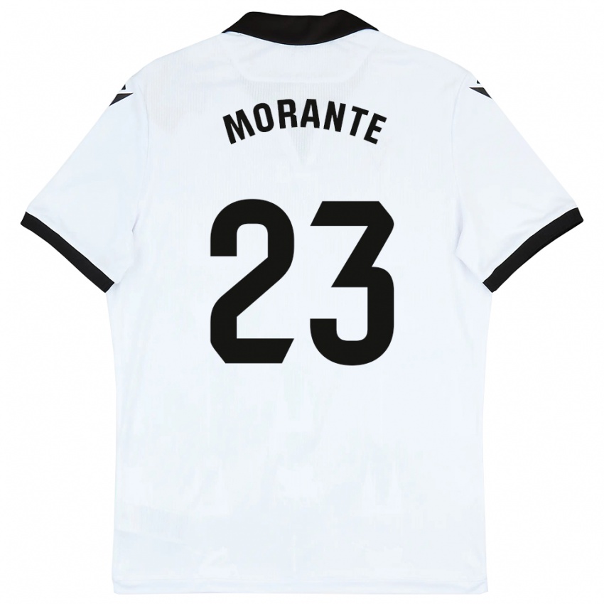 ילדים איבן מוראנטה רואיס #23 לבן שחור ג'רזי ביתית 2025/26 חולצה קצרה