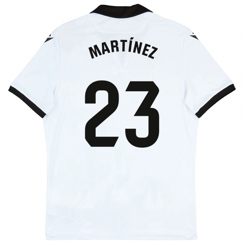 ילדים יאן מרטינס #23 לבן שחור ג'רזי ביתית 2025/26 חולצה קצרה