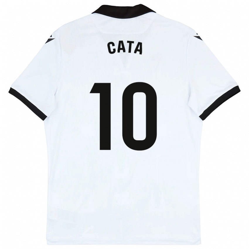 ילדים Catalina Roselló #10 לבן שחור ג'רזי ביתית 2025/26 חולצה קצרה