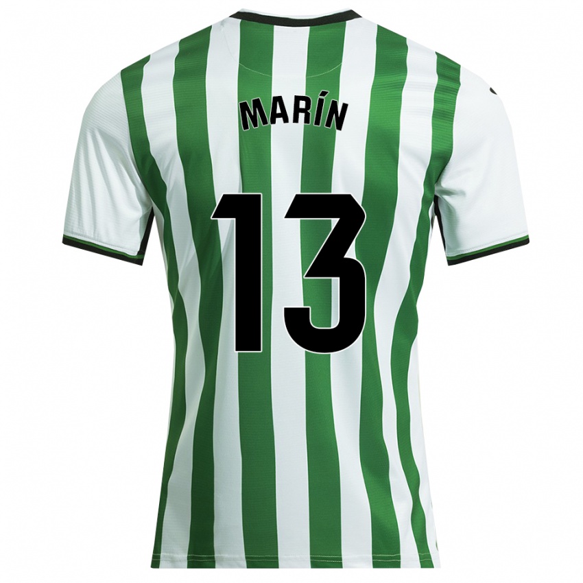 ילדים Carlos Marín #13 לבן ירוק ג'רזי ביתית 2025/26 חולצה קצרה