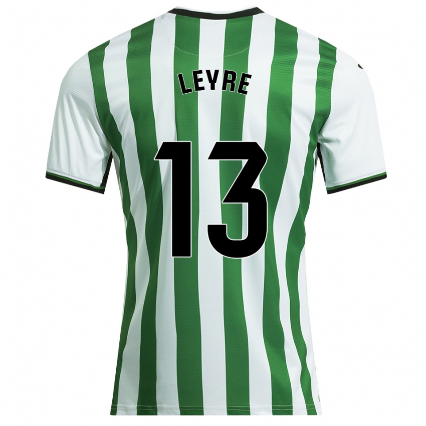 ילדים Leyre Sánchez López #13 לבן ירוק ג'רזי ביתית 2025/26 חולצה קצרה