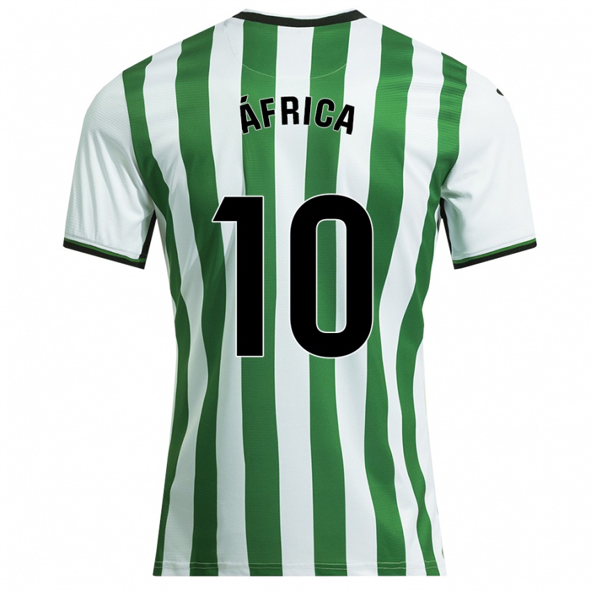 ילדים África Roldán Ramirez #10 לבן ירוק ג'רזי ביתית 2025/26 חולצה קצרה