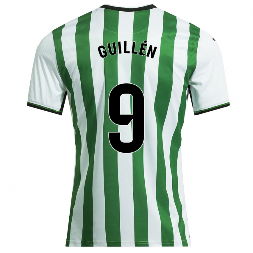ילדים Lorena Guillén Vallejo #9 לבן ירוק ג'רזי ביתית 2025/26 חולצה קצרה