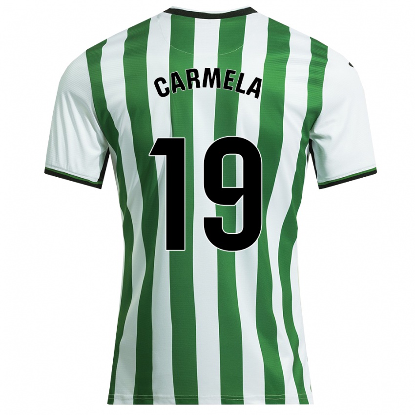 ילדים Carmen Ligero Fernández #19 לבן ירוק ג'רזי ביתית 2025/26 חולצה קצרה